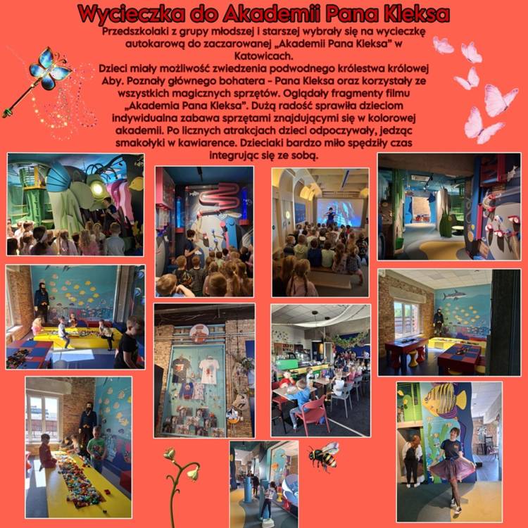 Wycieczka przedszkolaków do Akademii Pana Kleksa