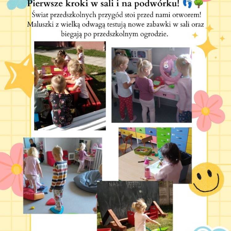 Pierwsze kroki w sali i na podwórku